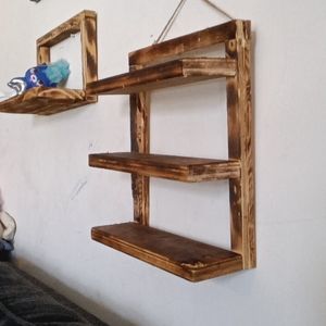 Rustic Decorative Wooden Shelf